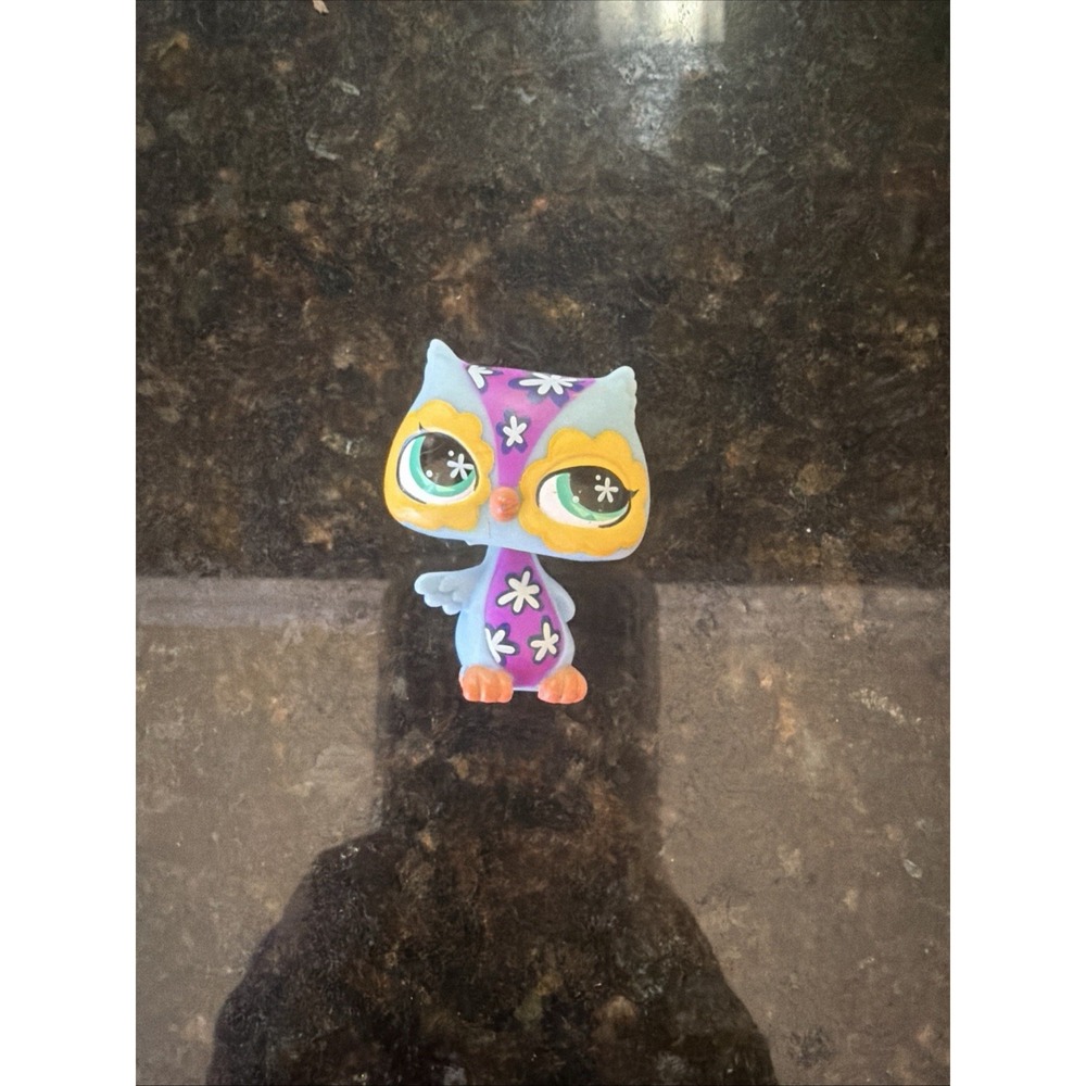 Special Edition GROOVIEST OWL COLORFUL NO #- Littlest Pet Shop - Hasbro LPS 2007
